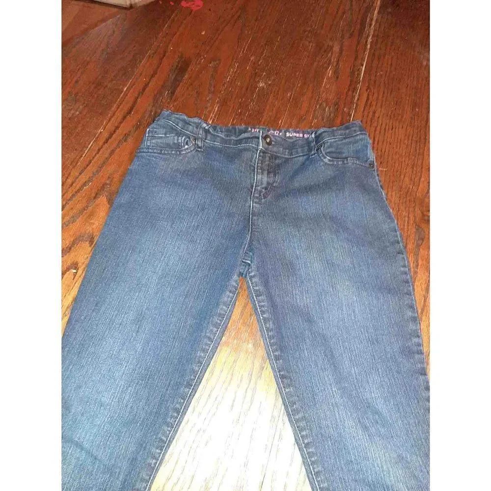 Girls 14 Childrens Place Super Skinny Blue Straight Leg Denim Blue Jeans